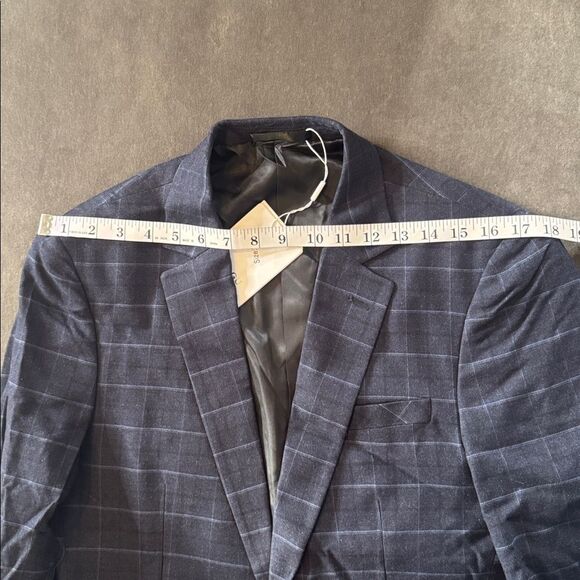 Men’s Plaid 3 Piece Suit One Button Closure Notched Lapel Jacket 34 Pants 32 NWT - Picture 8 of 14